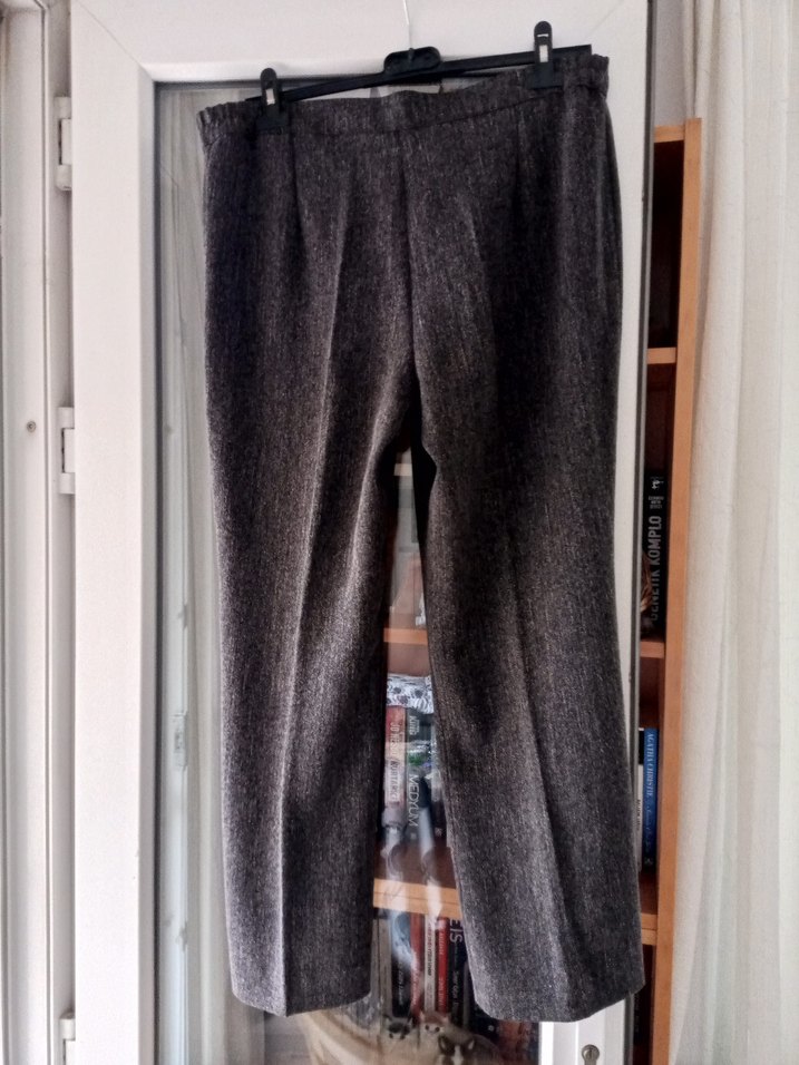 Kahveli tonlarda Kadın Kumaş Pantolon - Görsel 2