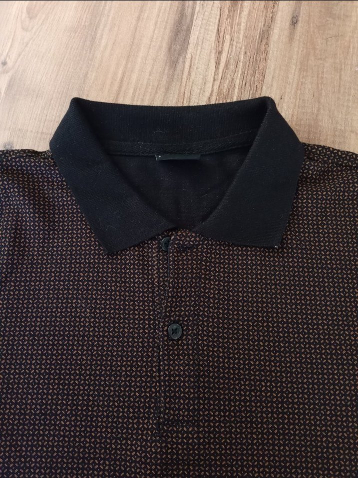 Düğmeli Kahverengi Erkek Polo Tişört - Görsel 3