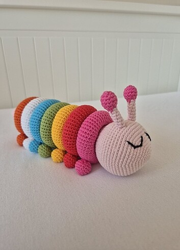 Amigurumi tırtıl cingirak