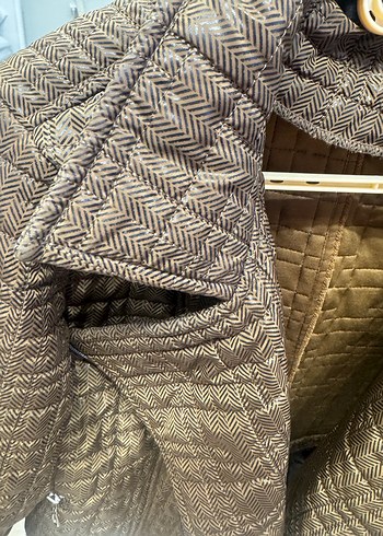 Kahverengi Deri Kadın Ceket - Görsel 3