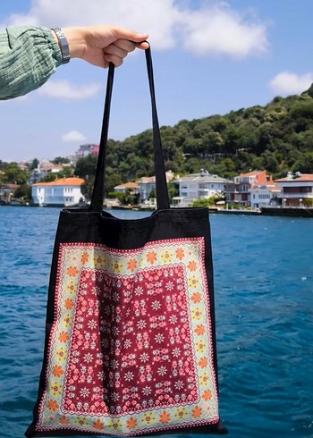 Diğer Etnik Desenli Tote Çanta