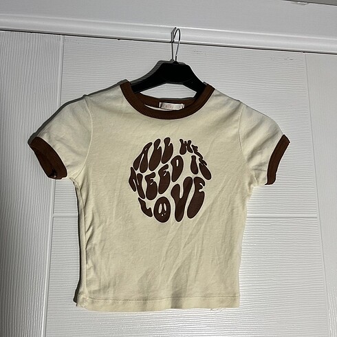 s Beden ten rengi Renk Ecrou kısa tshirt