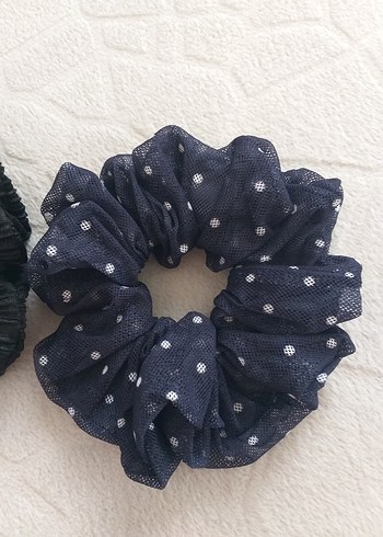 Siyah Elastik Kadın Saç Tokası 2'li Set - Görsel 3