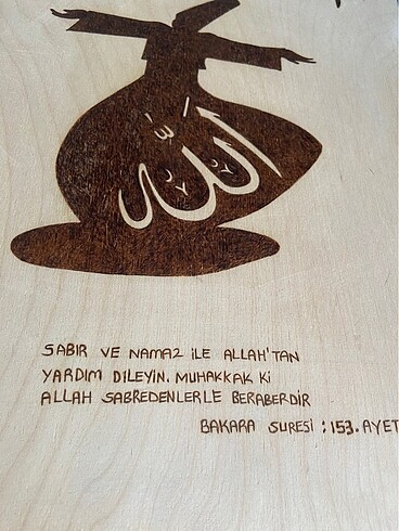 Zara Home Ahşap yakma tablo