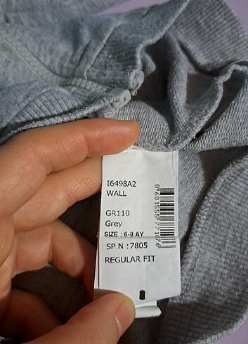 6-9 Ay Beden gri Renk Defacto Bebek Hırka