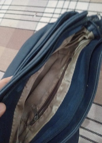 Lacivert Deri Kadın Çanta - Görsel 3