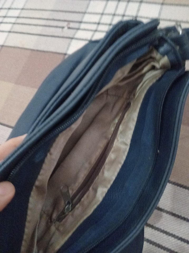 Lacivert Deri Kadın Çanta - Görsel 3