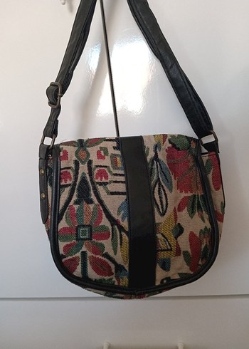 Bohem Çok Renkli Baskılı Kadın Çanta - Görsel 3