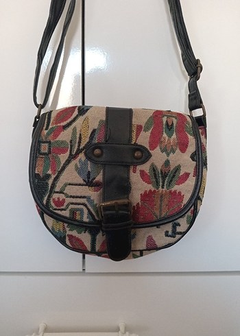 Bohem Çok Renkli Baskılı Kadın Çanta - Görsel 2