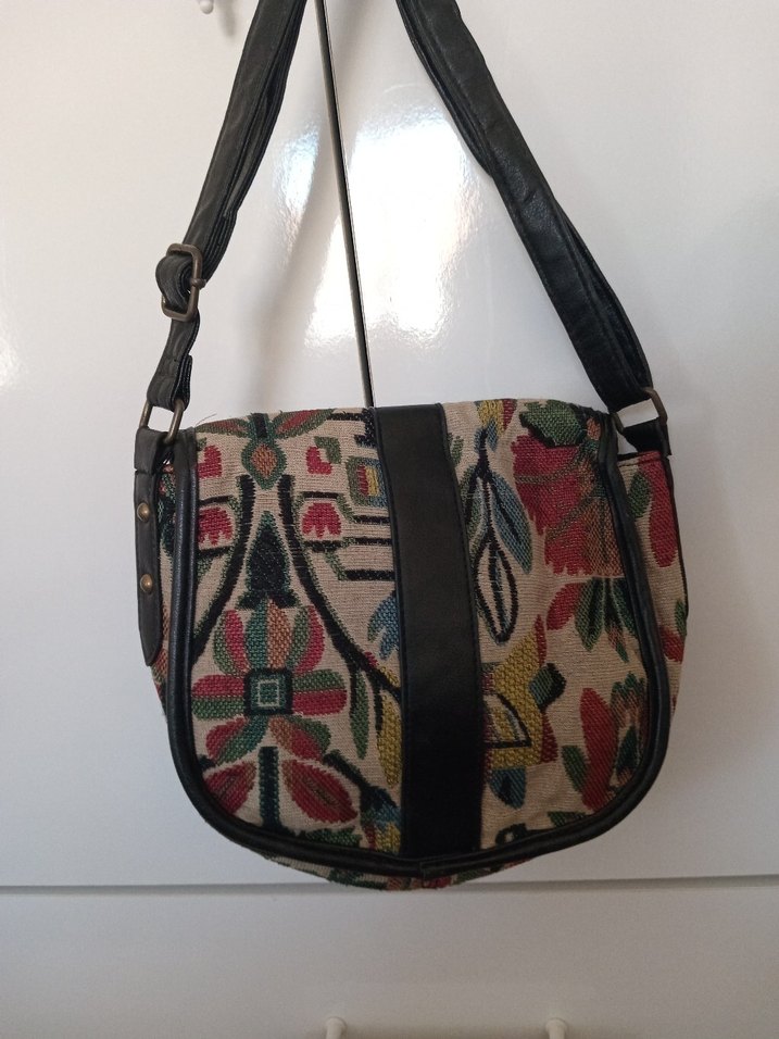 Bohem Çok Renkli Baskılı Kadın Çanta - Görsel 3
