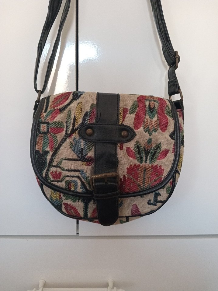 Bohem Çok Renkli Baskılı Kadın Çanta - Görsel 2