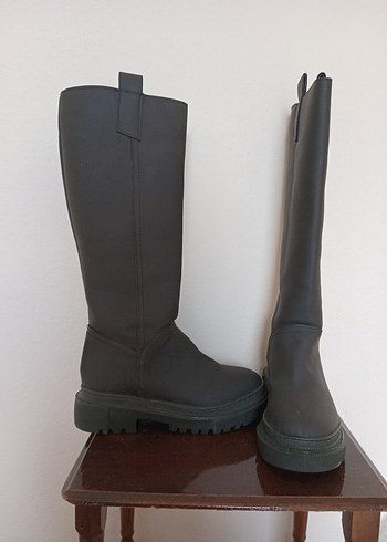 siyah uzun çizme sıfır - Görsel 2