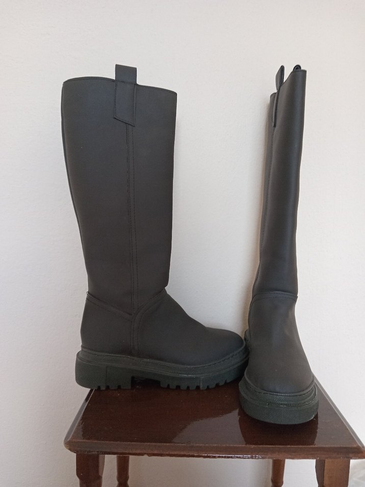 siyah uzun çizme sıfır - Görsel 2