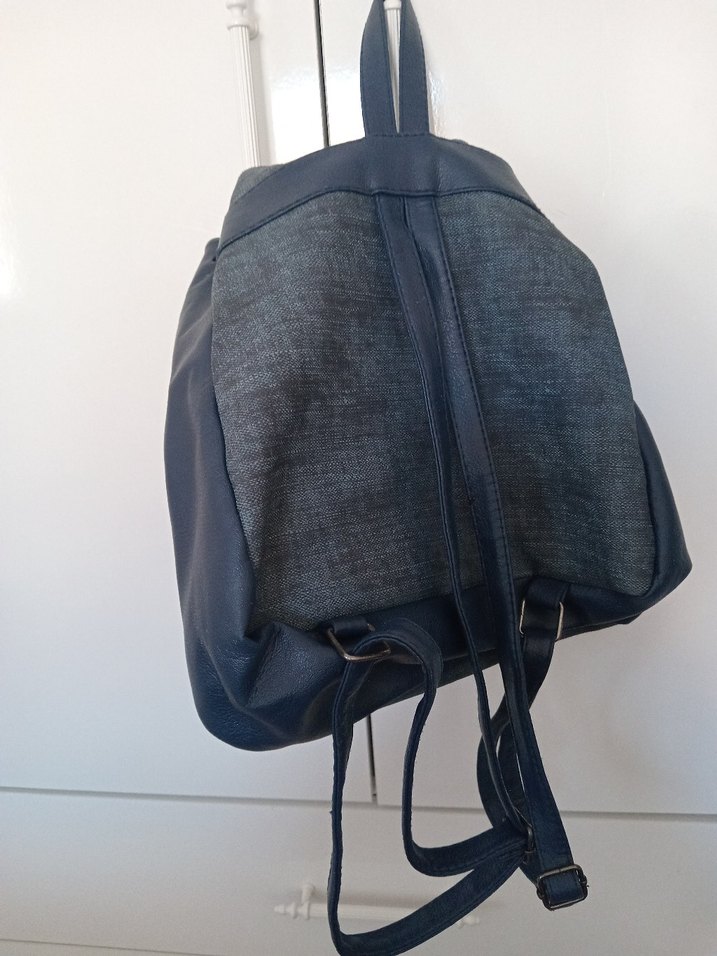 lacivert sırt çantası - Görsel 4