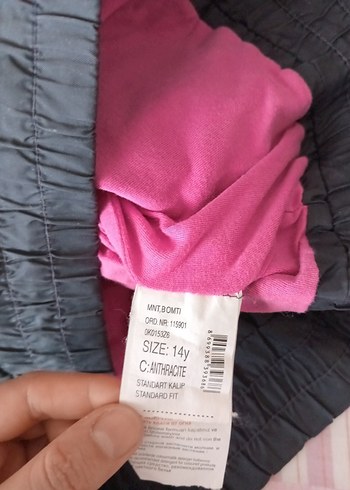 Kapüşonlu Gri Kadın Ceket - Görsel 4