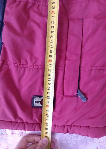 Erkek bordo lacivert peluşlu Fermuarlı Mont - Görsel 5