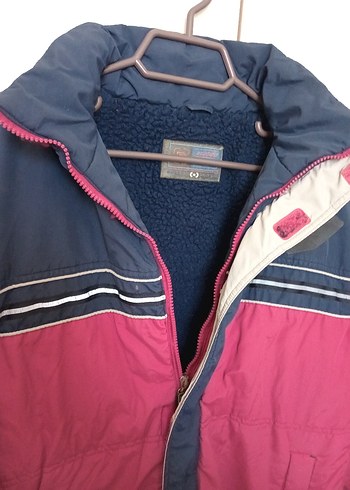 Erkek bordo lacivert peluşlu Fermuarlı Mont - Görsel 2