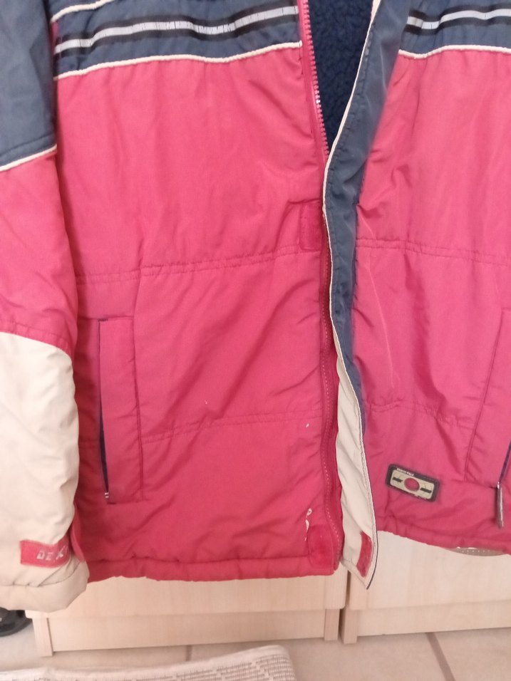 Erkek bordo lacivert peluşlu Fermuarlı Mont - Görsel 3