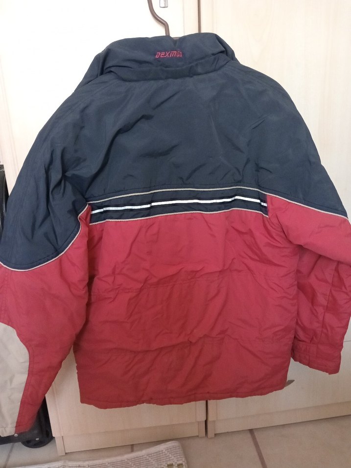 Erkek bordo lacivert peluşlu Fermuarlı Mont - Görsel 4