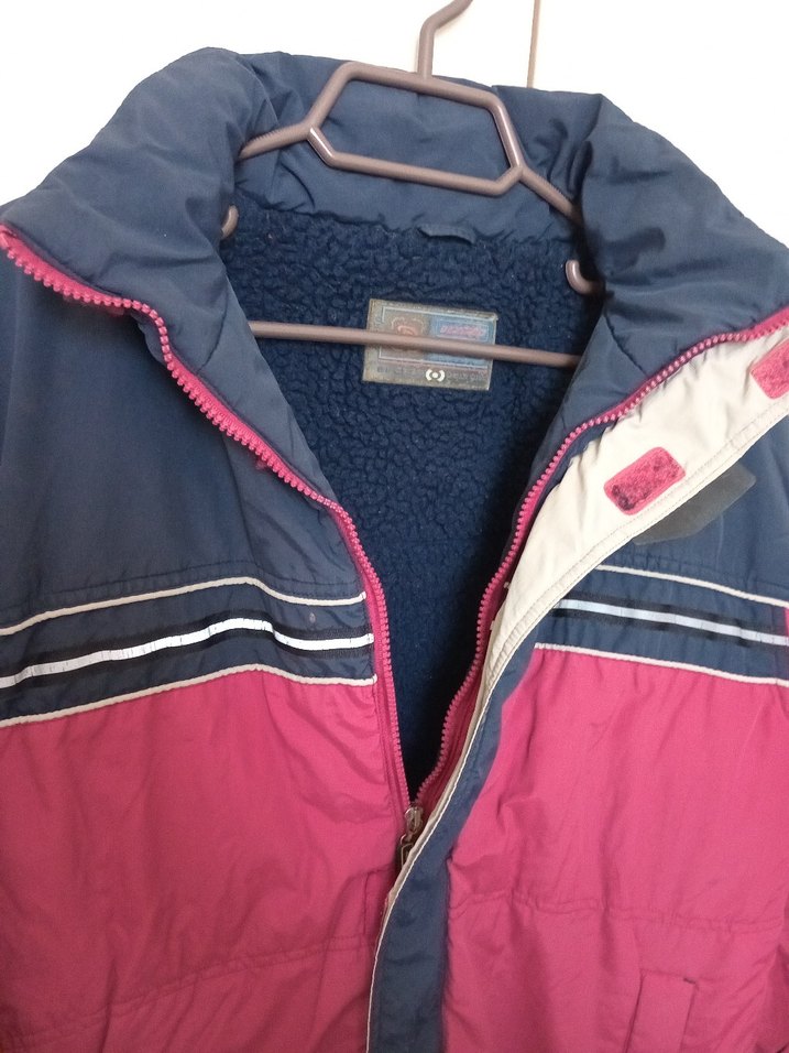 Erkek bordo lacivert peluşlu Fermuarlı Mont - Görsel 2