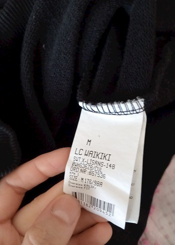 Siyah Baskılı Uzun Kollu Oversize Sweatshirt - Görsel 3