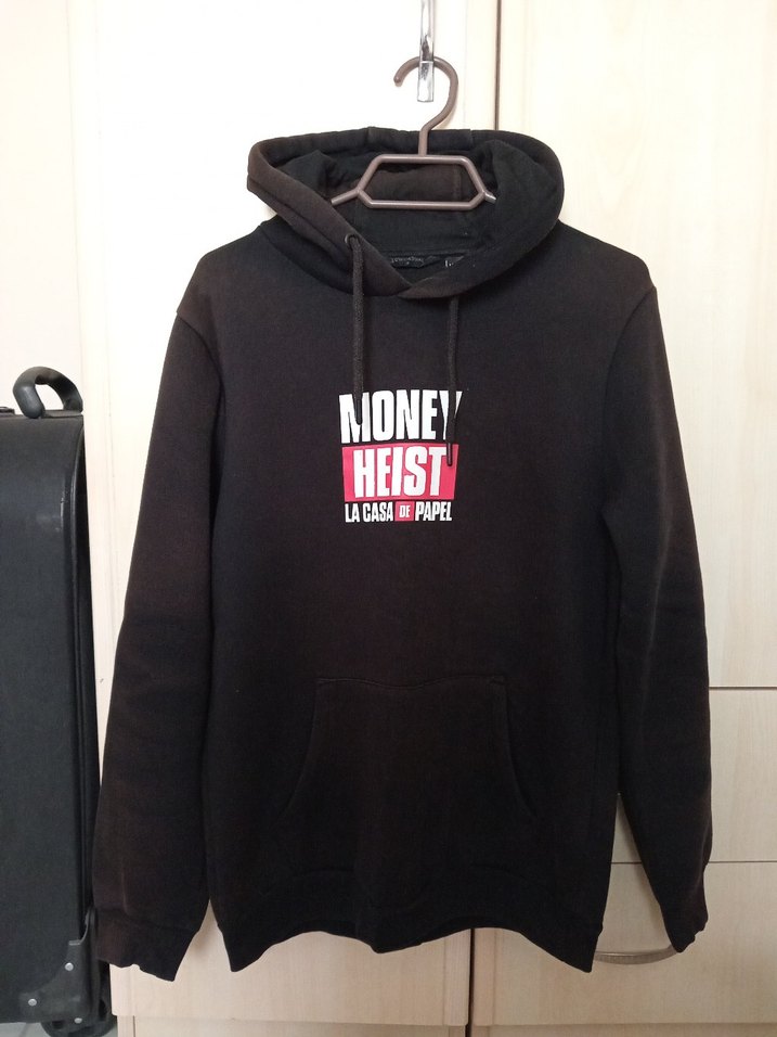 Siyah Baskılı Uzun Kollu Oversize Sweatshirt - Görsel 4