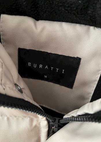 Düğmeli Bej Kadın Kışlık Mont - Görsel 5