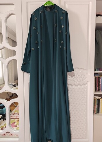 42 Beden yeşil Renk Abaya