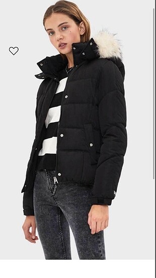 Bershka siyah mont