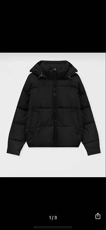 Pull&Bear şişme mont siyah