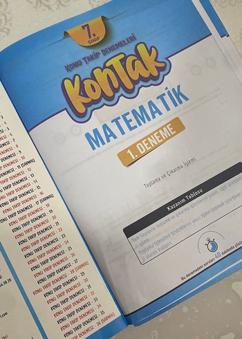  7. Sınıf Matematik Konu Takip Denemeleri Kitabı-Paraf yayınları