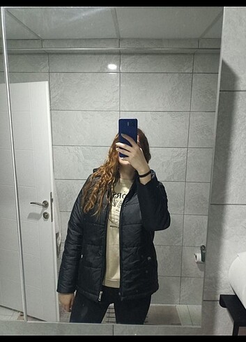 Defacto DeFacto siyah şişme mont