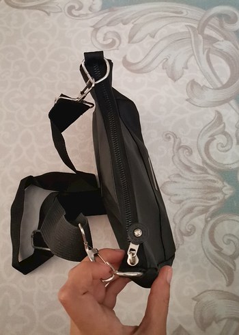 Beden Siyah Deri Minimalist Kadın Çanta