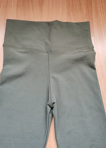 Yeşil Midi Boy Kadın Spor Tayt - Görsel 2