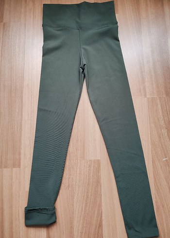 Yeşil Midi Kadın Spor Tayt - Görsel 4