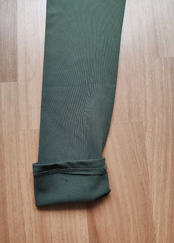 Yeşil Midi Kadın Spor Tayt - Görsel 3