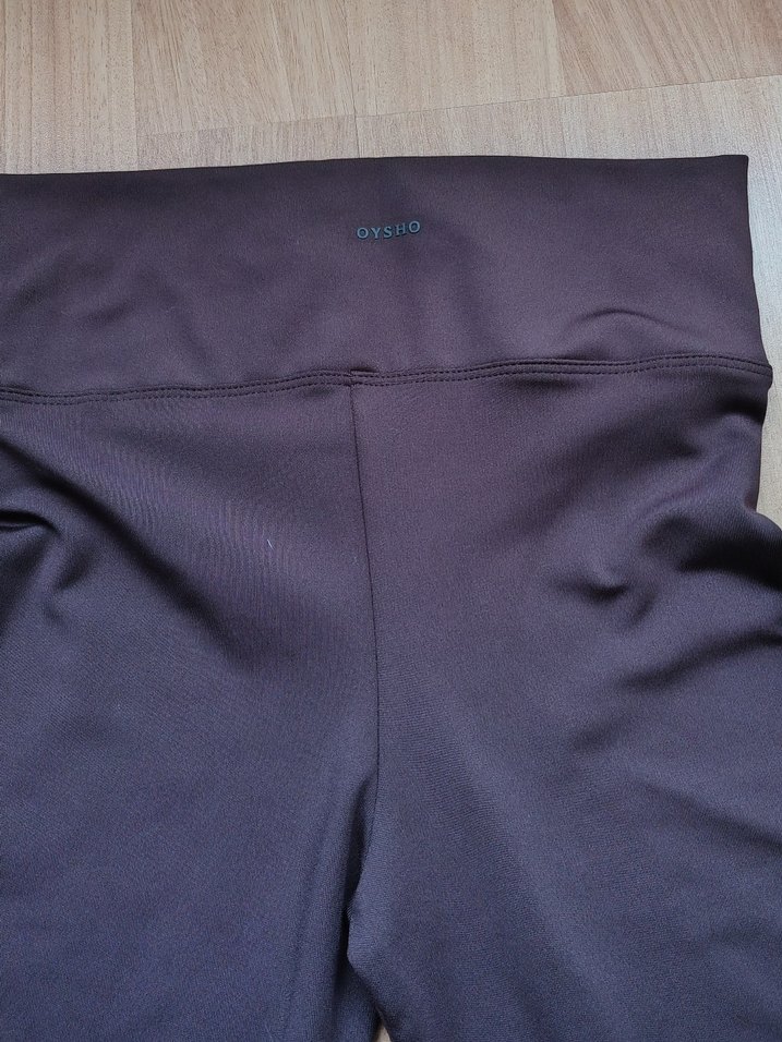 Düz kahverengi Kadın Tayt Midi Boy - Görsel 4