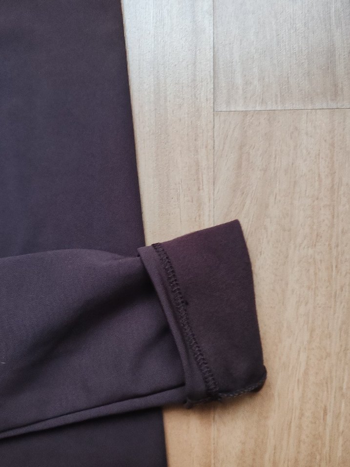 Düz kahverengi Kadın Tayt Midi Boy - Görsel 3