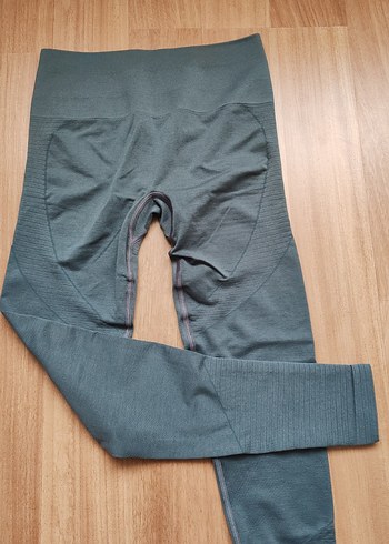 Kadın gri  Elastik Spor Tayt - Görsel 2