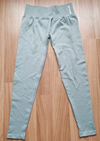 Gri Midi Kadın Spor Tayt, L Beden - Görsel 3