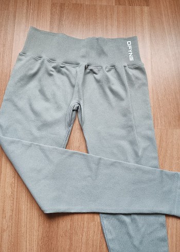 Gri Midi Kadın Spor Tayt, L Beden - Görsel 2