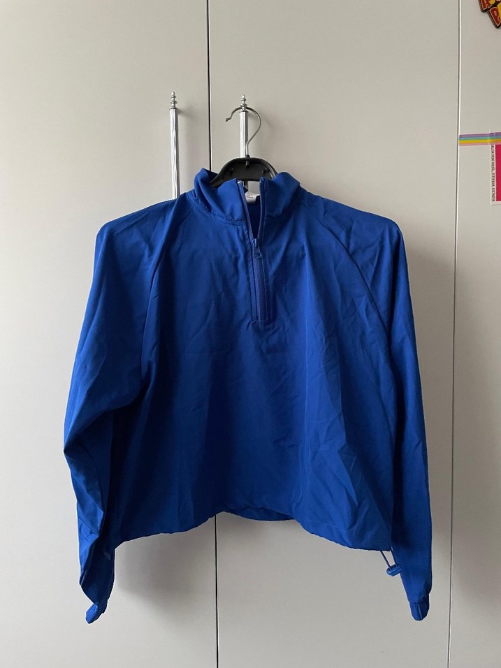 Mavi Mini Eşofman Takımı Yüksek Yakalı - Görsel 4