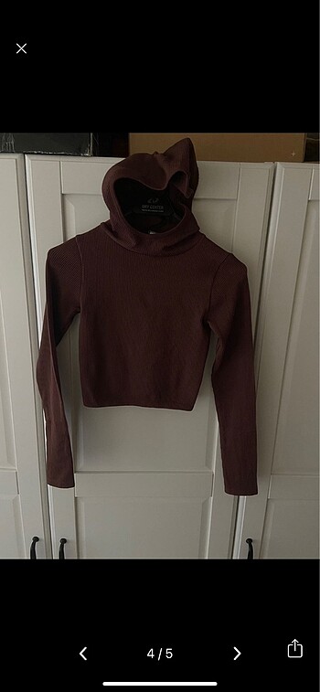 15-16 Yaş Beden kahverengi Renk Zara İnce Sweat