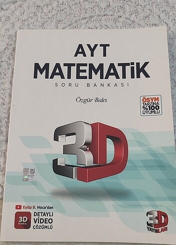 3D Yayınları AYT Matematik Soru Bankası 