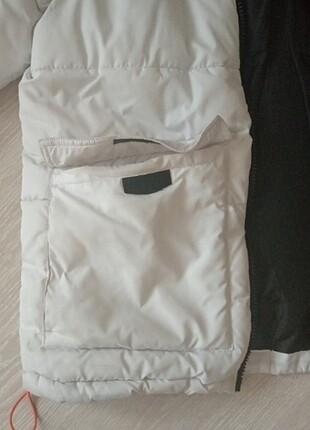 l Beden beyaz Renk BERSHKA SİYAH BEYAZ MONT