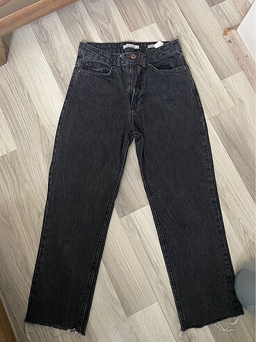 Straight fit siyah kot pantolon
