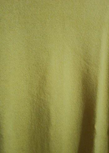 Sarı Kadın Uzun Kollu Basic Kazak - Görsel 6