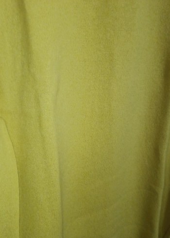Sarı Kadın Uzun Kollu Basic Kazak - Görsel 5