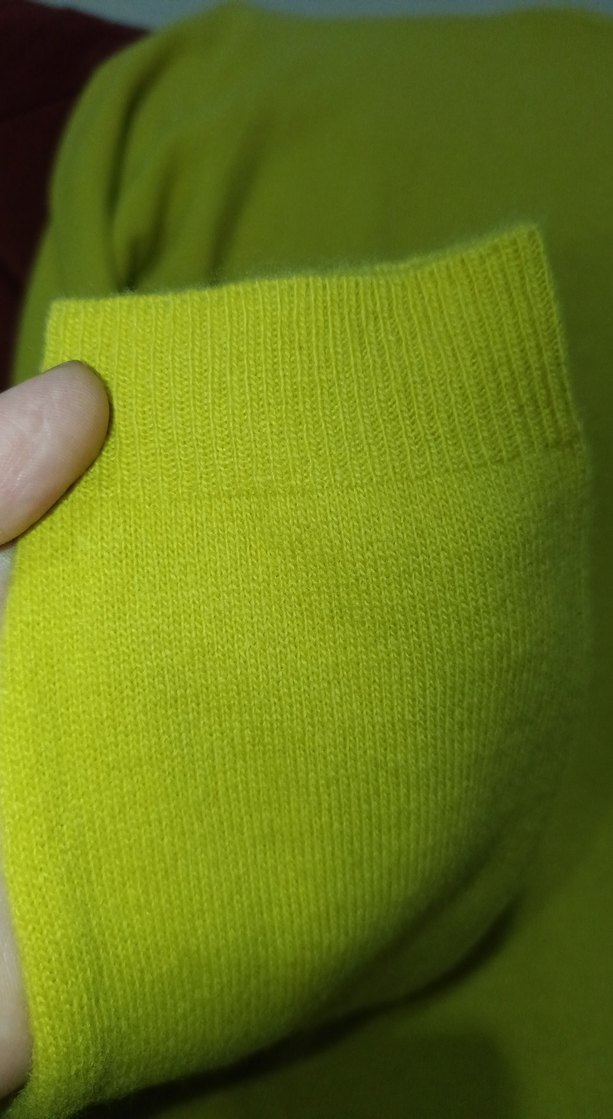 Sarı Kadın Uzun Kollu Basic Kazak - Görsel 3