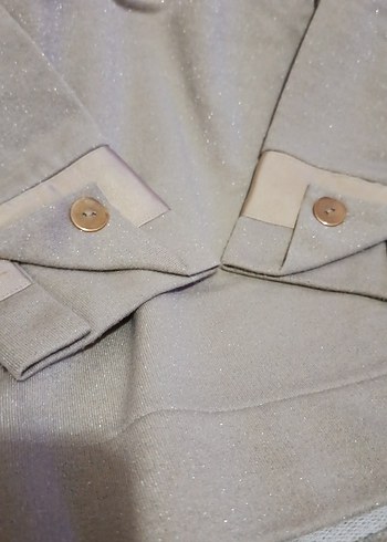 Krem Fermuarlı Kadın Sweatshirt - Görsel 6